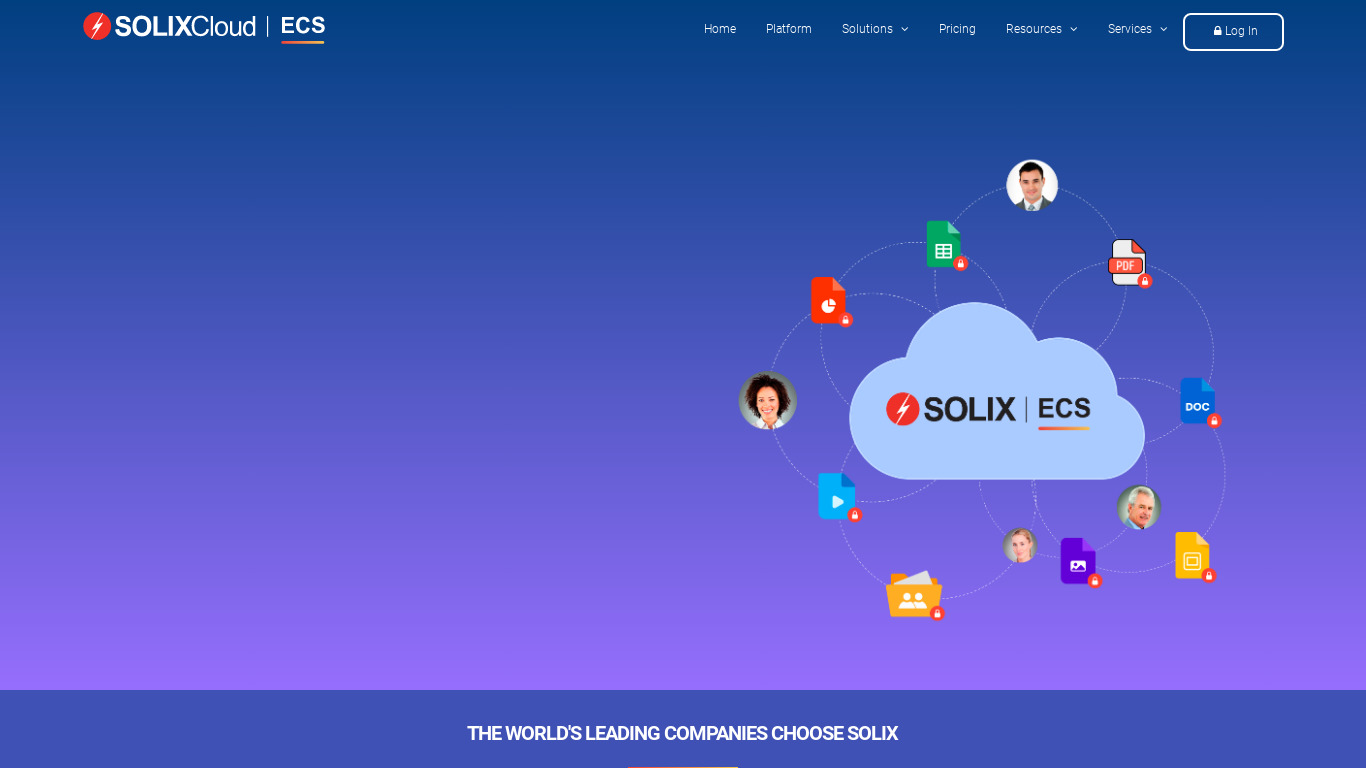 SOLIXCloud ECS Landing page