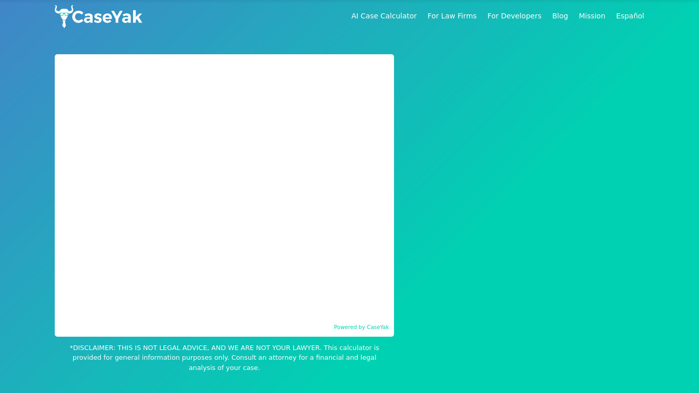 CaseYak Landing page