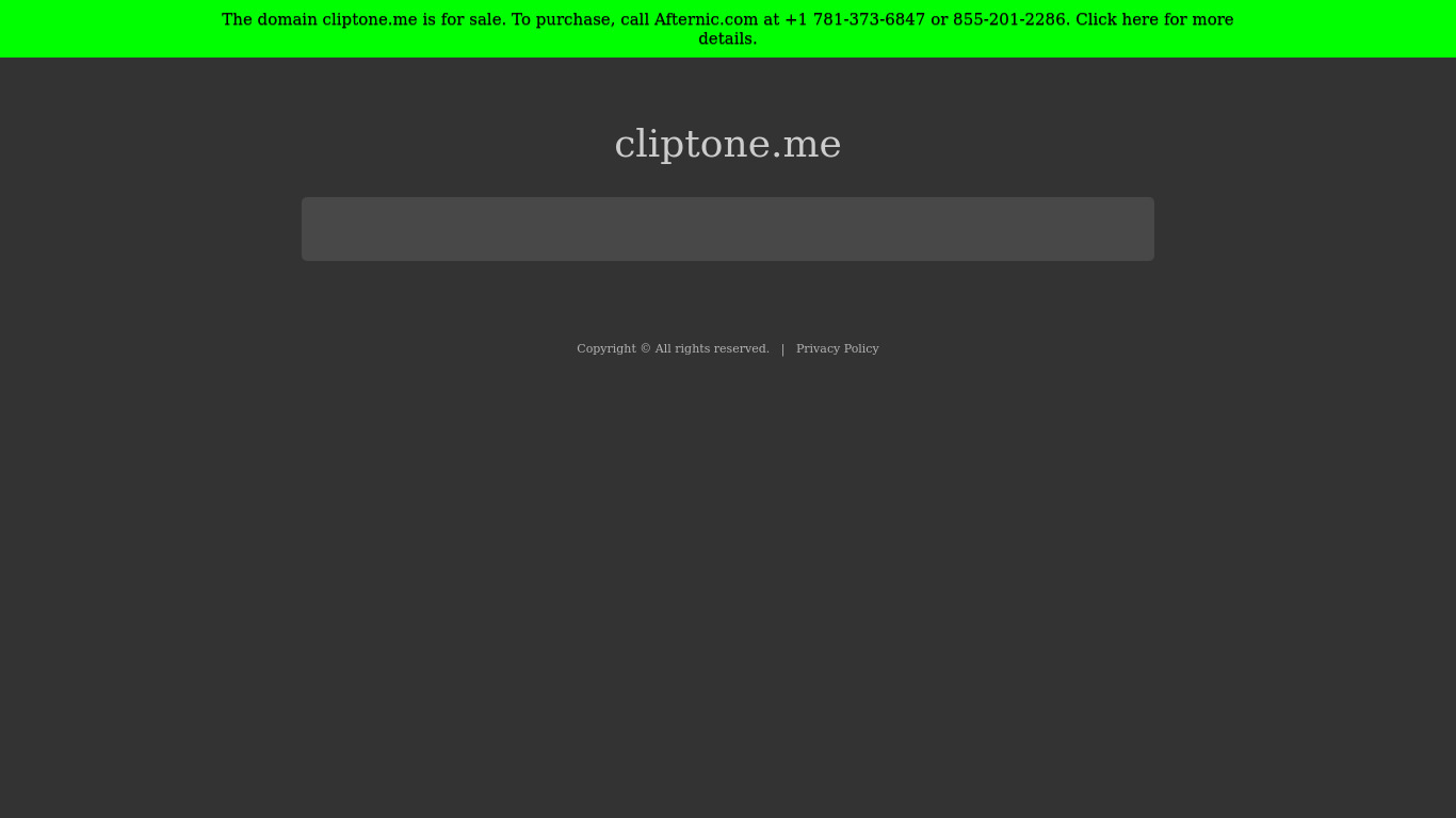 Cliptone Landing page