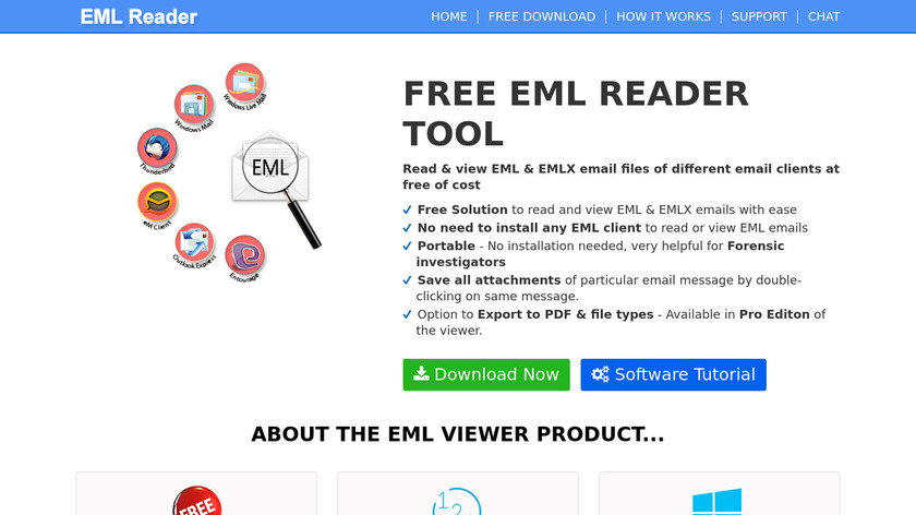 EML Reader Landing Page