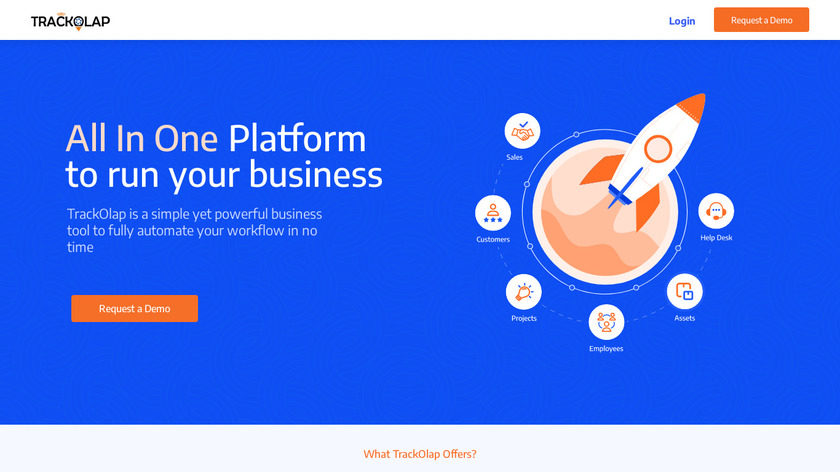 TrackOlap Landing Page