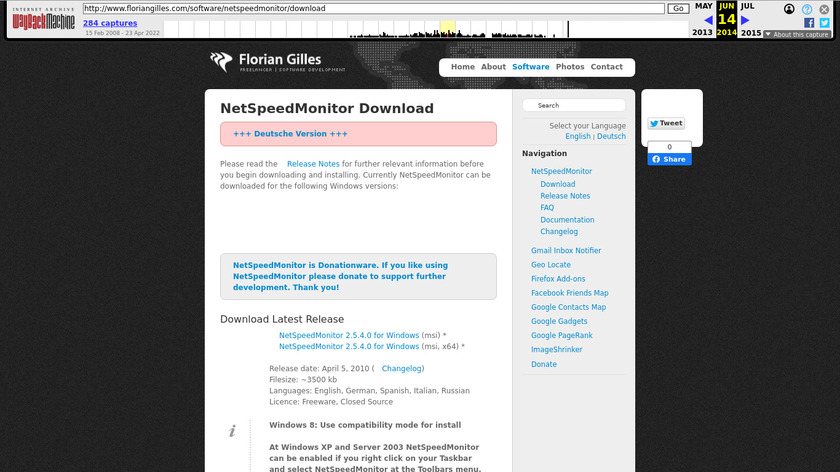 NetSpeedMonitor Landing Page