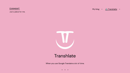 diamant.dev Transhlate image