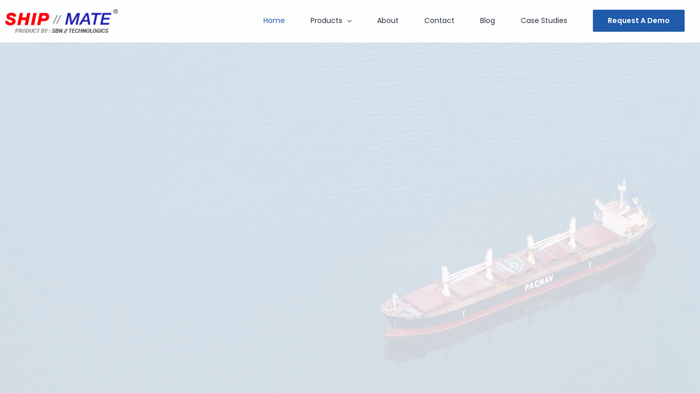 SHIPMATE by SBN Technologics Landing page