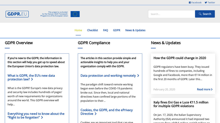 GDPR.EU Landing Page