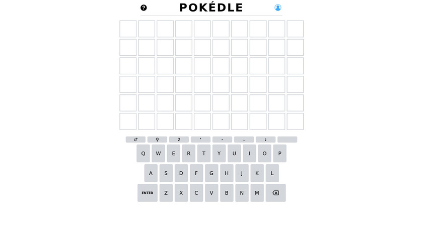 POKEDLE - English Version Landing Page