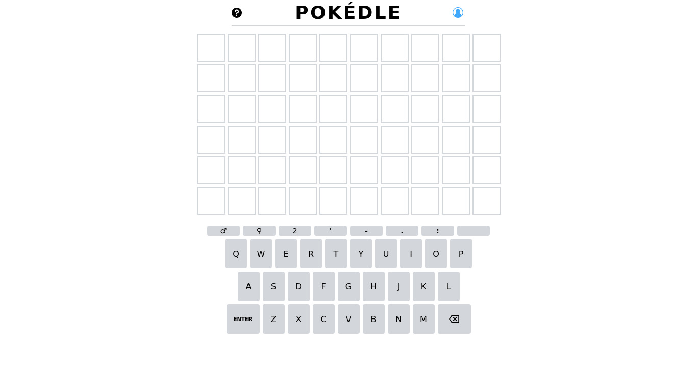 POKEDLE - English Version Landing page