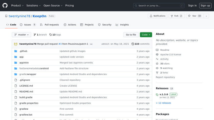 KeepOn Landing Page