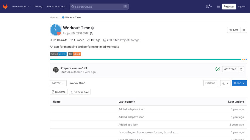 Workout Time! Landing Page