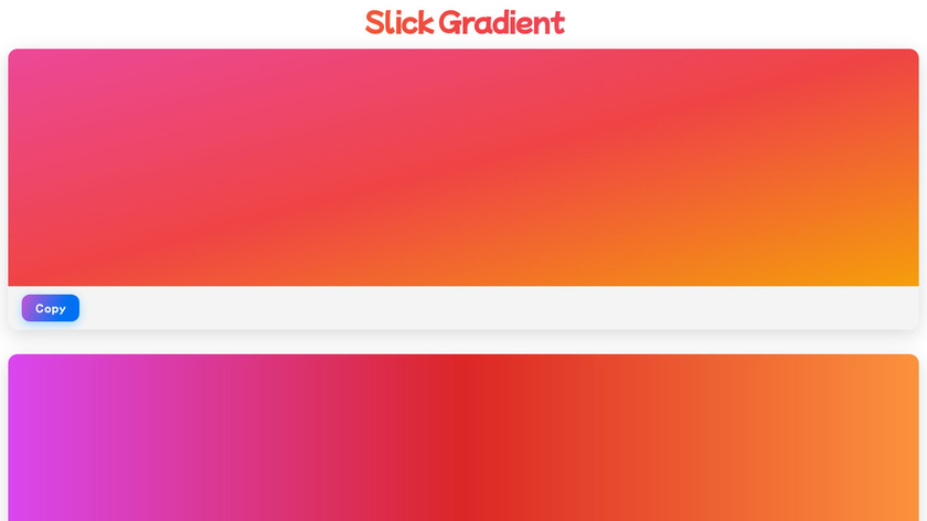 Slick Gradient Landing Page