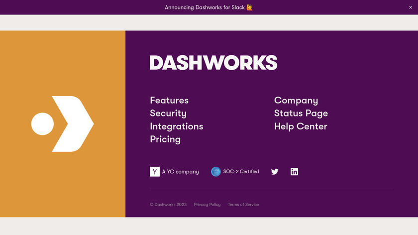 Dashworks Landing Page