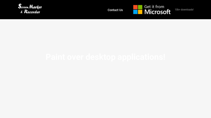 Screen Marker and Recorder Landing Page