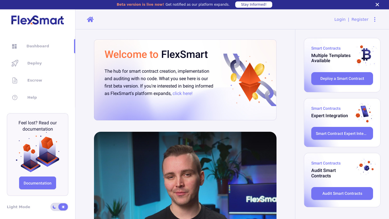 FlexSmart Landing page