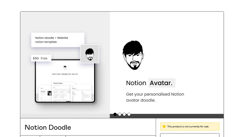 Notion Avatar Landing Page