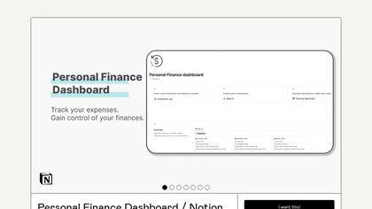 Notion (FIRE) Finance Dashboard image