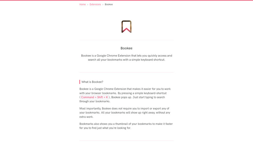 Bookee Landing Page