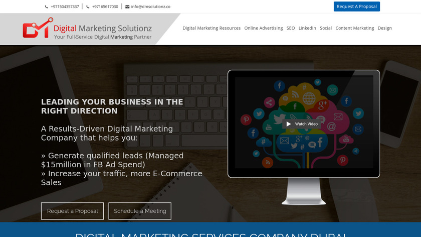 DM Solutionz F.Z.E. Landing Page