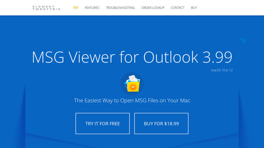 MSG VIewer for Outlook Landing Page