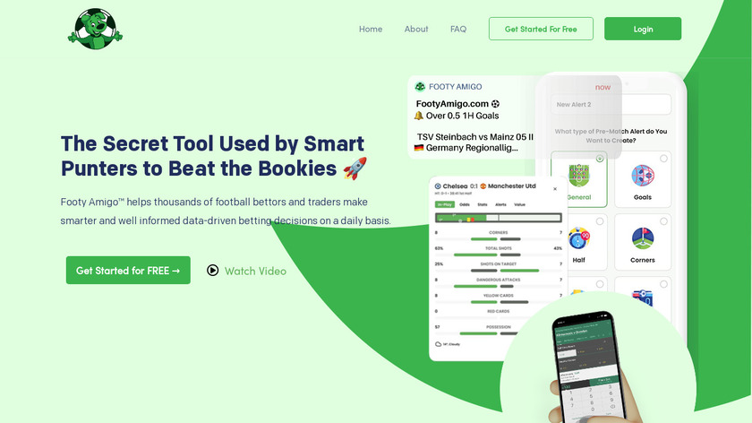 Footy Amigo Landing Page