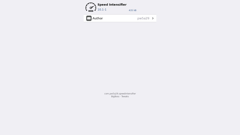 Speed Intensifier Landing Page