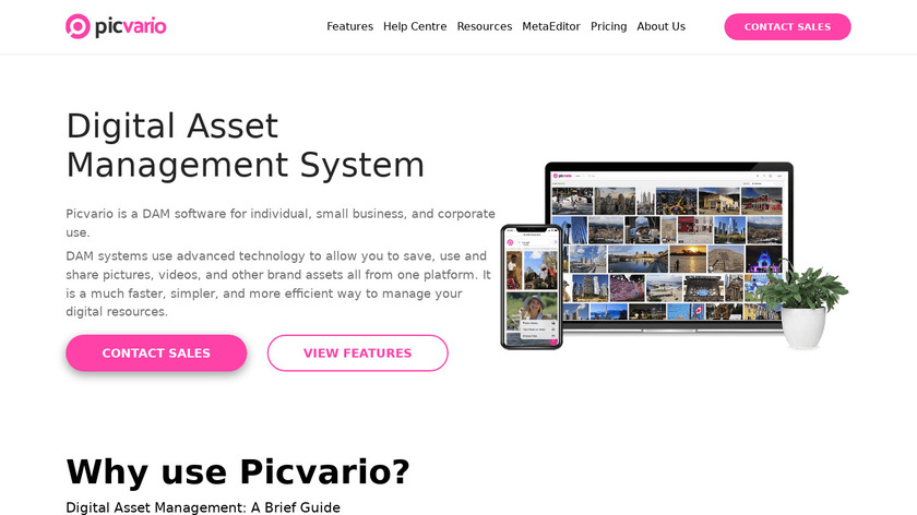 Picvario Landing Page