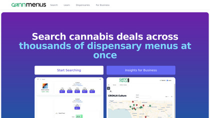 CannMenus screenshot