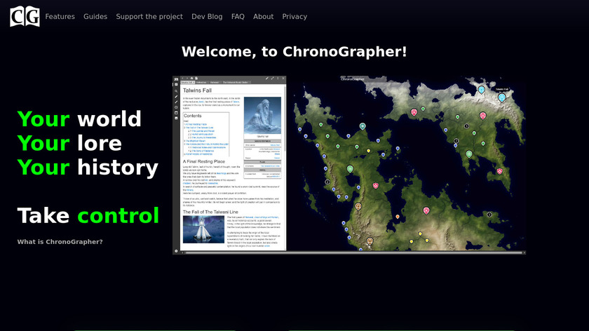 ChronoGrapher Landing Page