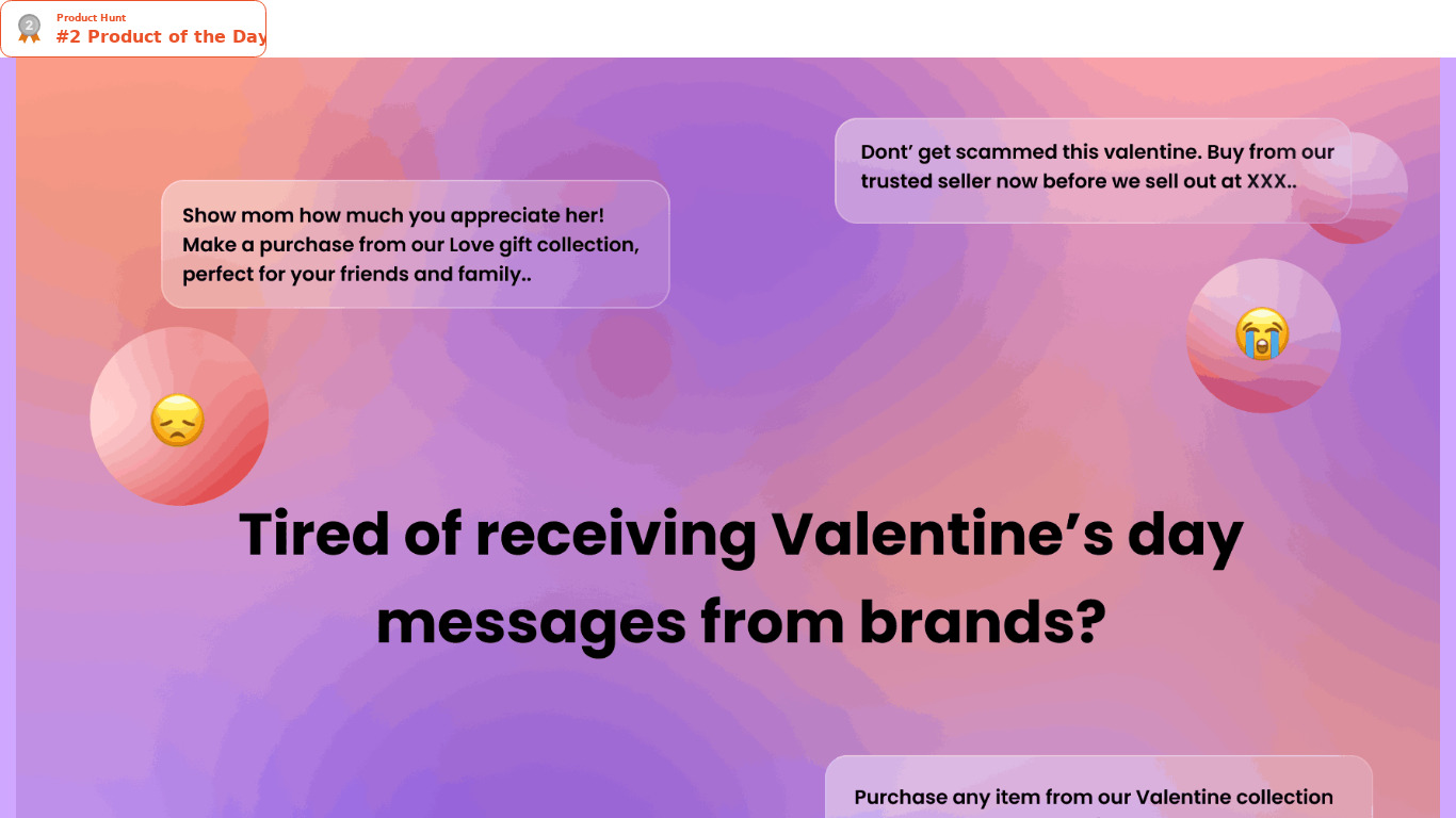 HeartMail Landing page