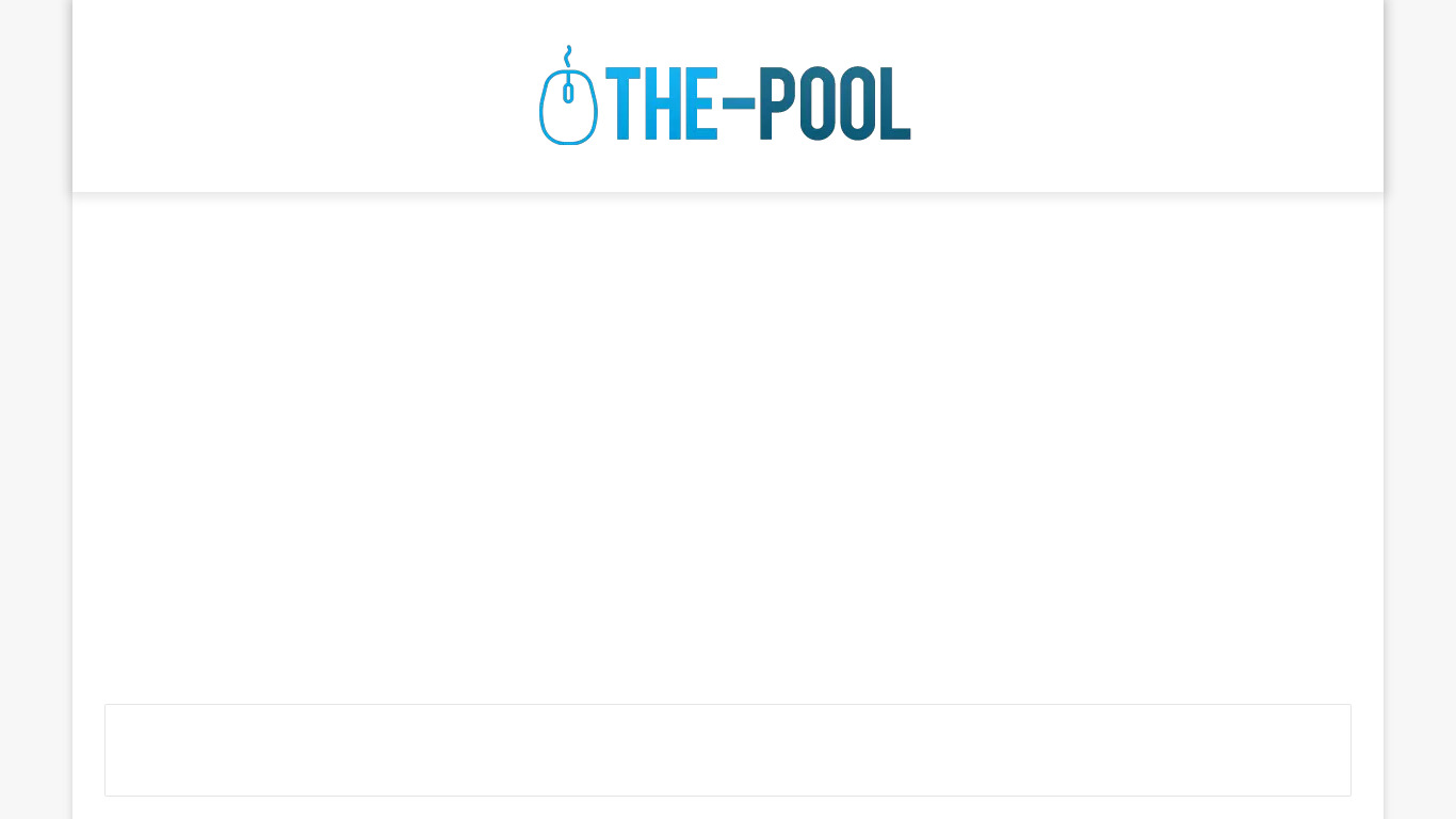 The Pool Landing page