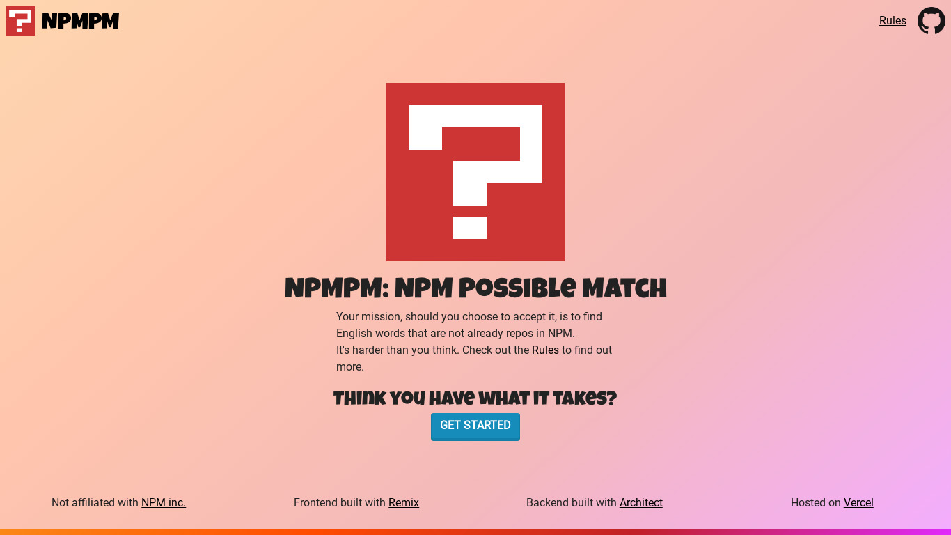 NPMPM Landing page