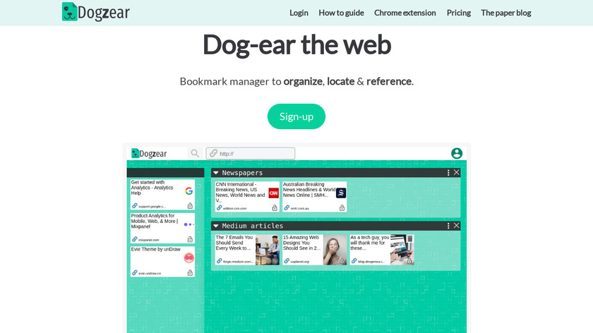 Dogzear Landing Page