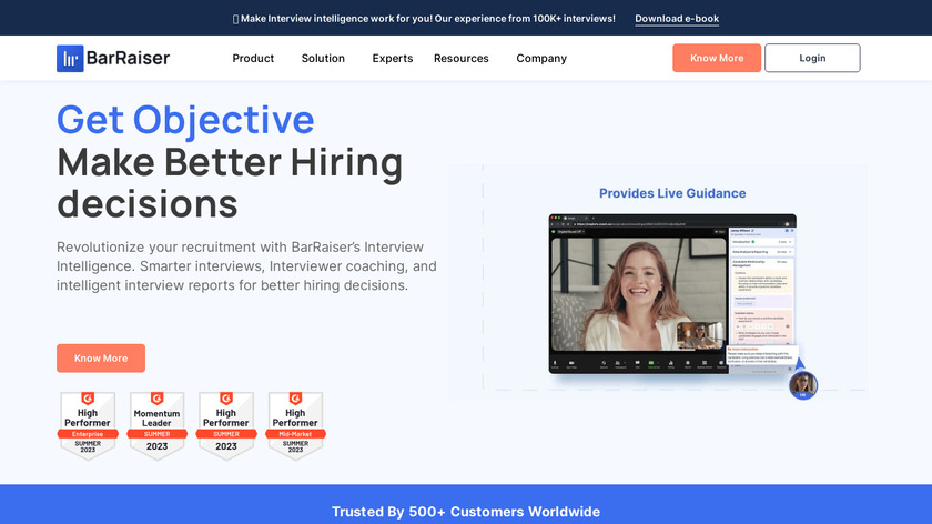 BarRaiser Landing Page