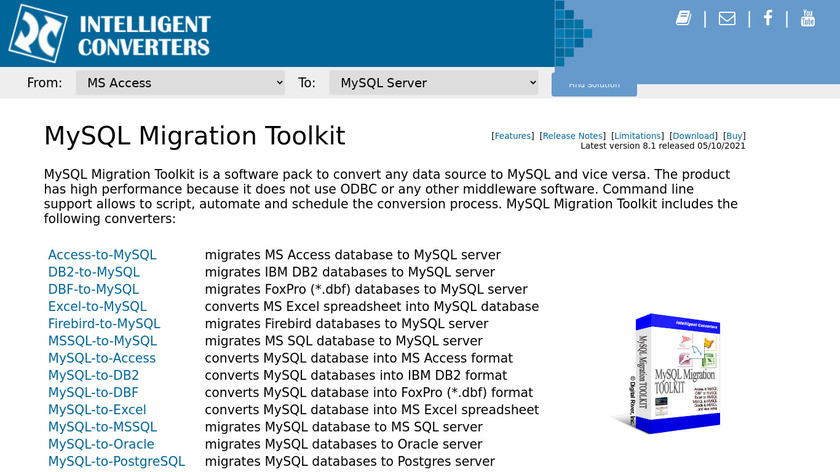 MySQL Migration Toolkit Landing Page