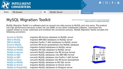 MySQL Migration Toolkit screenshot