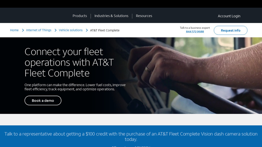 AT&T Fleet Complete Landing Page