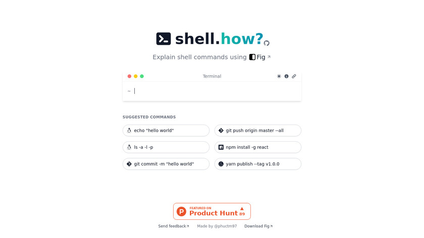 shell.how Landing Page