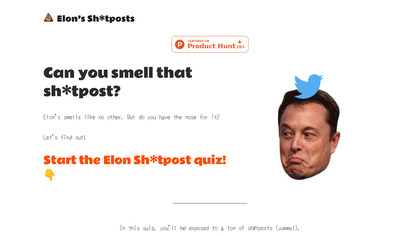 Elon Sh*tposts Quiz image