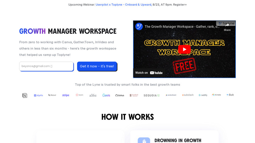 Growth Manager Workspace Landing Page