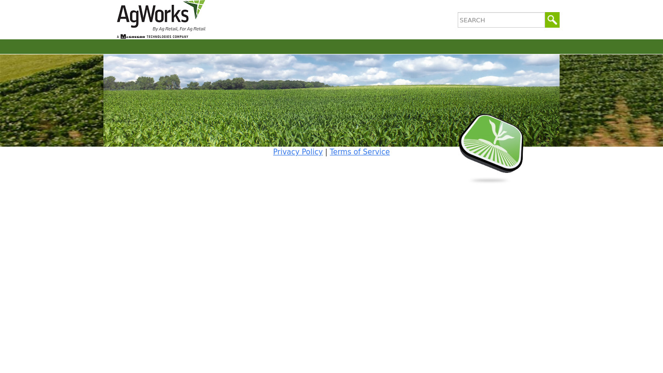 agworks.net AgOS Mapping Landing page