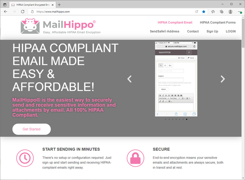 MailHippo Landing Page