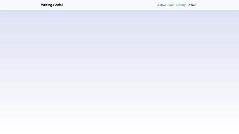 Writing.Social Landing Page