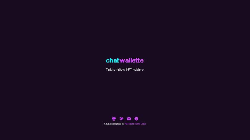 ChatWallette.xyz Landing Page
