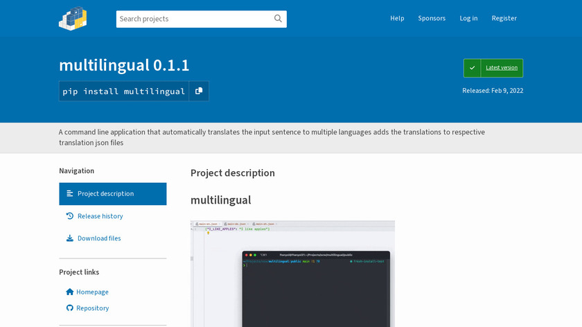 Multilingual Landing Page