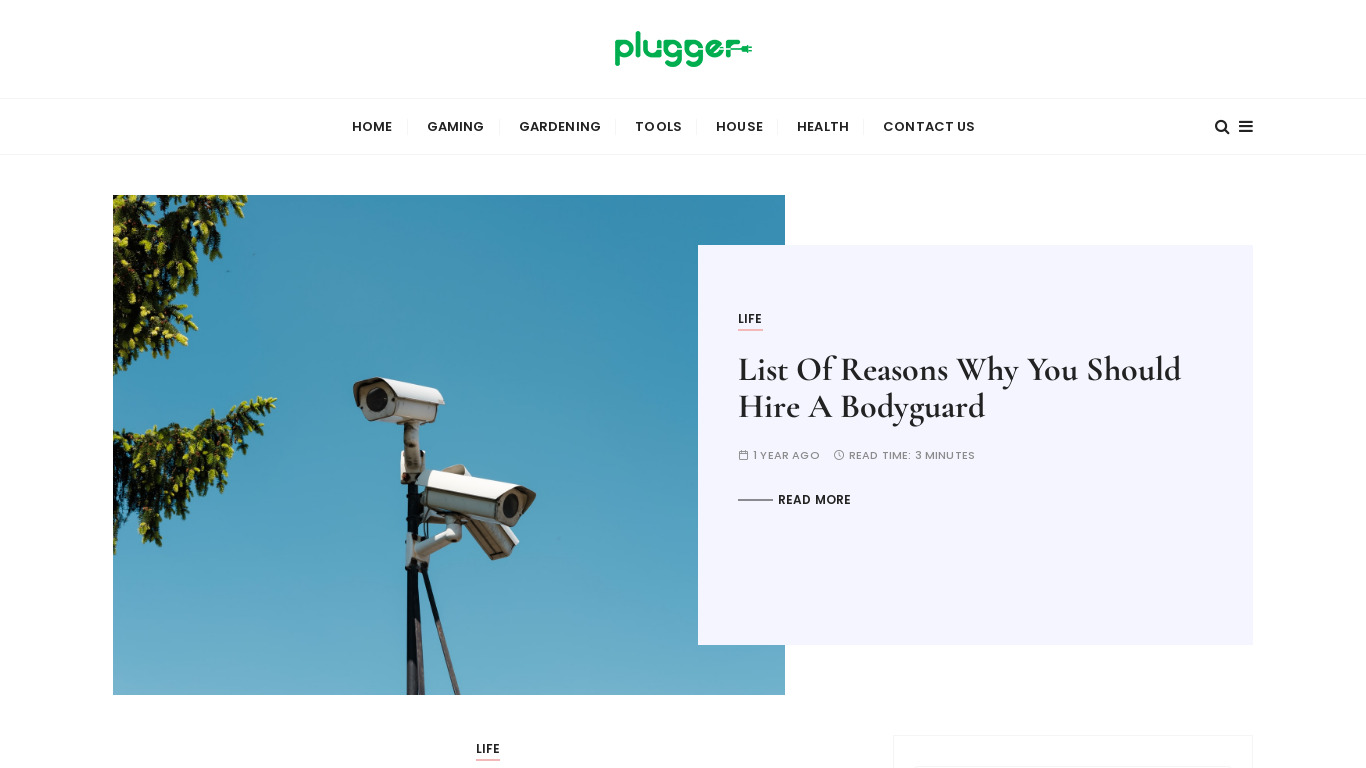 Plugger Landing page