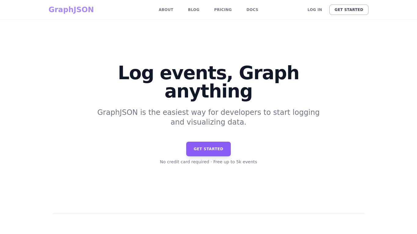 GraphJSON Landing page
