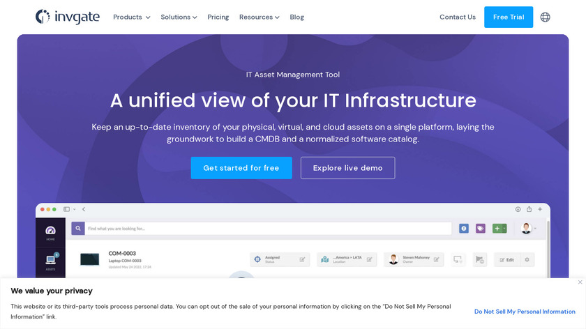 InvGate Insight Landing Page