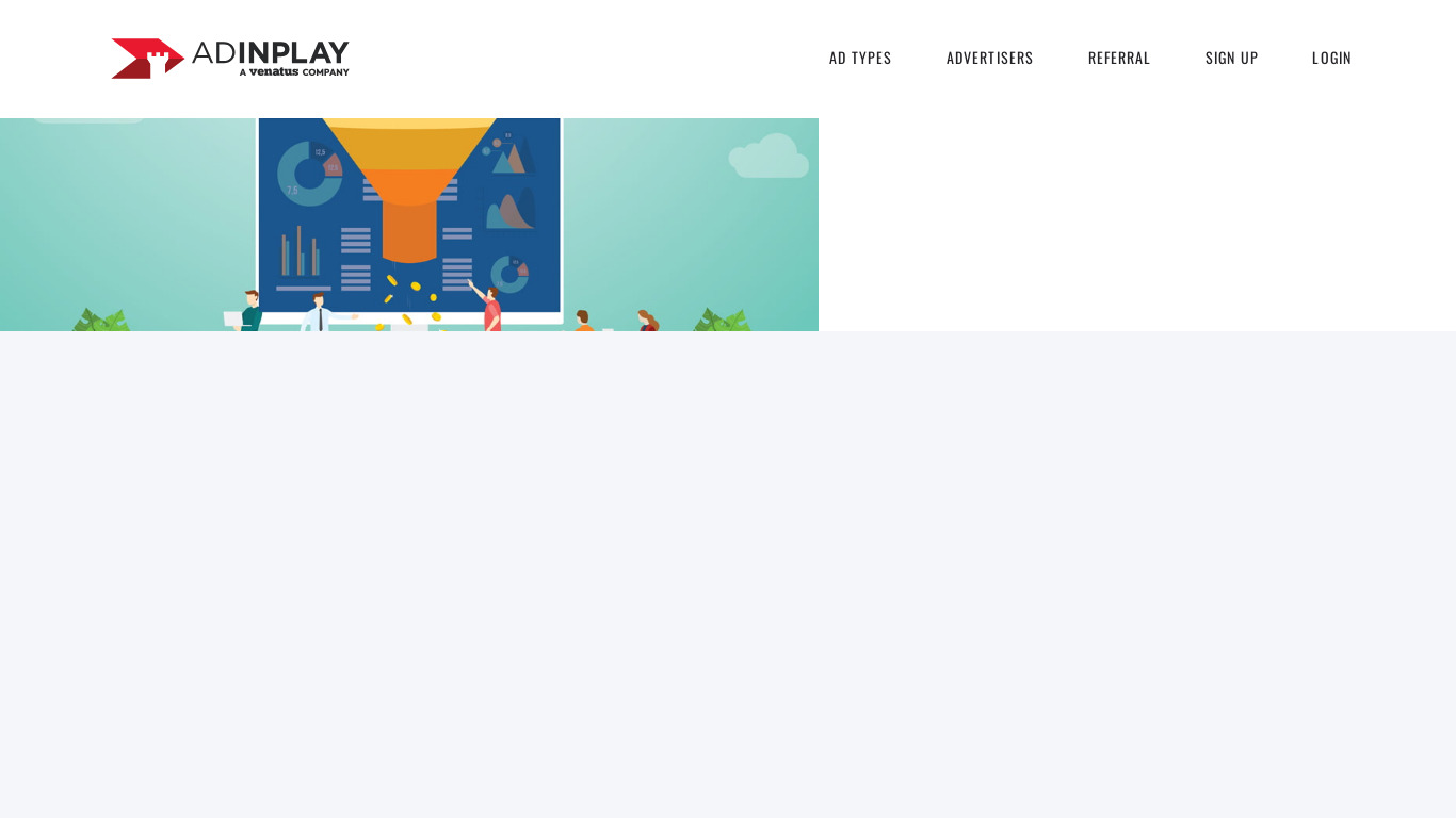 AdinPlay Landing page