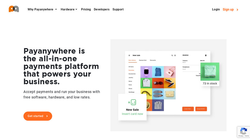 PayAnywhere Landing Page