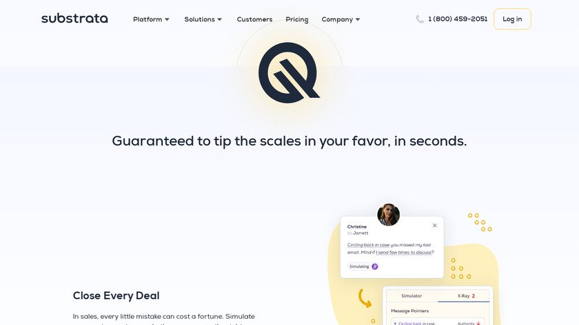 Q by SubStrata Landing Page