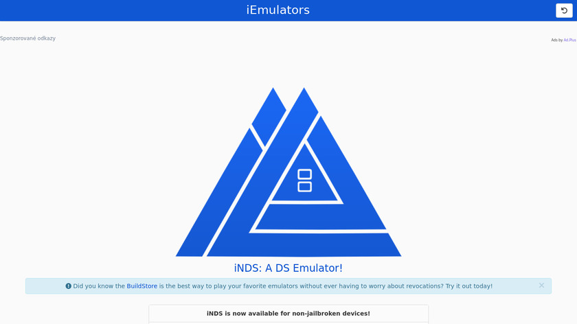 iNDS Emulator Landing Page
